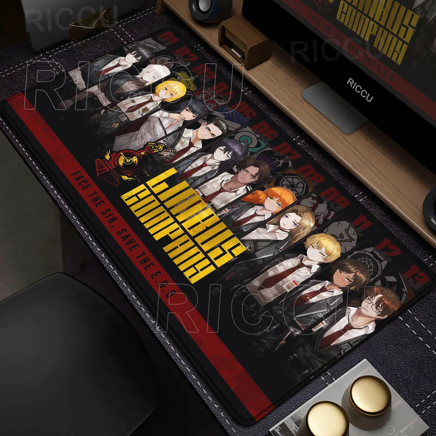 Esports Gaming Companies - Gaming Mouse Pad Limbus Company Anime