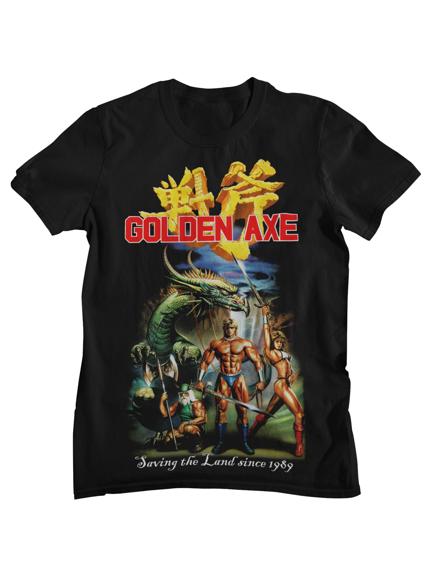 Esports Gaming T Shirt - Golden Axe Retro Arcade Graphic T