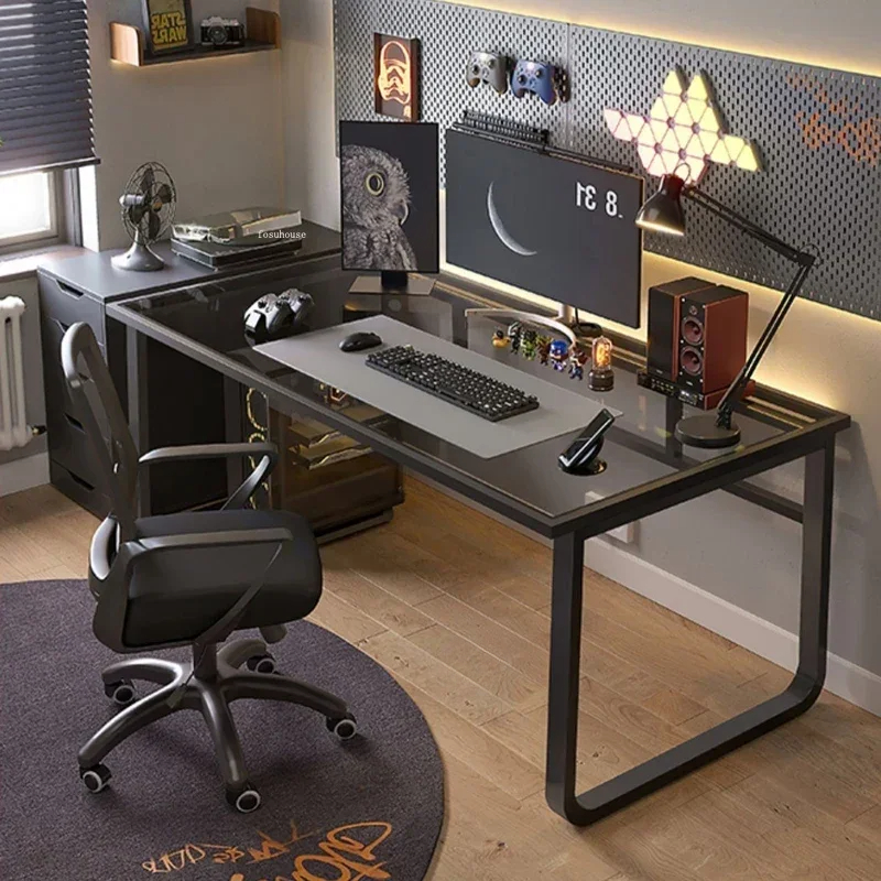 Esports Gaming School - Computer Desks Tempered Glass Esports Gaming